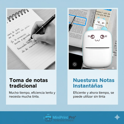 MiniPrint Pro® - Mini Impresora Portátil Bluetooth Para Android y iOS ✨